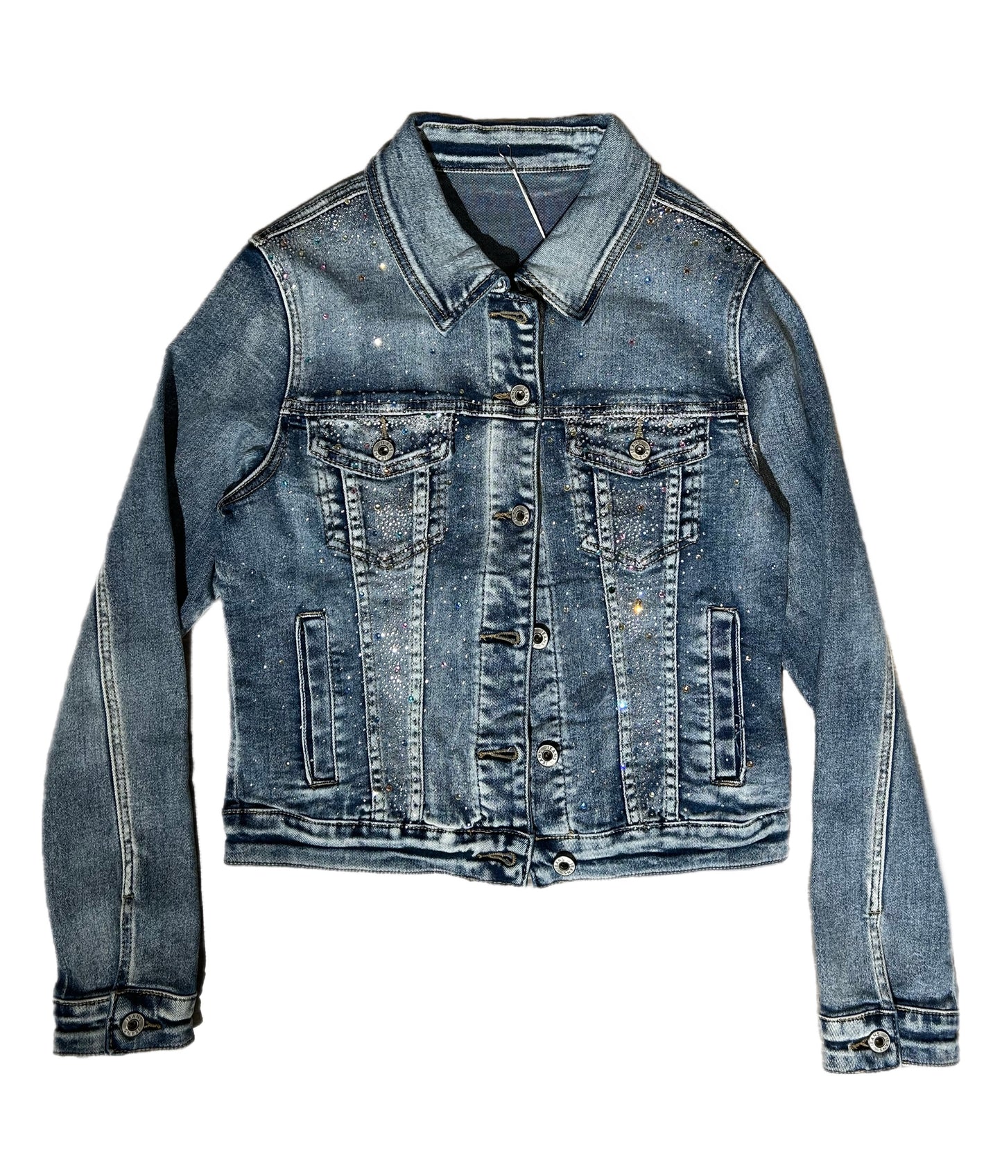 Giacca jeans con strass colorati ash12638